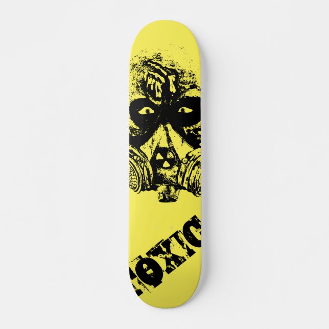 Diseño del tablero de skateboard de desechos tóxic (Anverso )