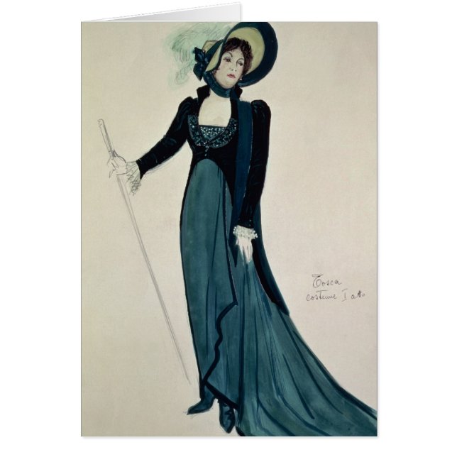 Diseño del traje para Tosca (Frente)