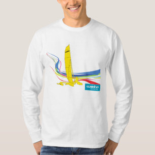 Diseño del Trimaran de Weta en la camiseta de