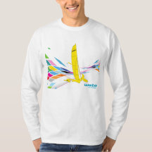 Diseño del Trimaran de Weta en la camiseta de