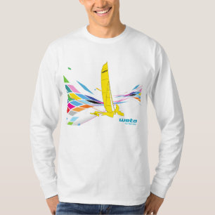 Diseño del Trimaran de Weta en la camiseta de