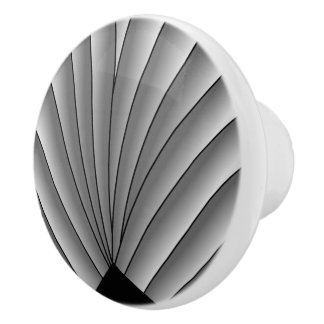 Diseño del ventilador Art Decó Pomo de cerámica gr