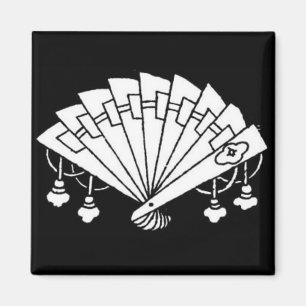 Diseño del ventilador japonés - imán