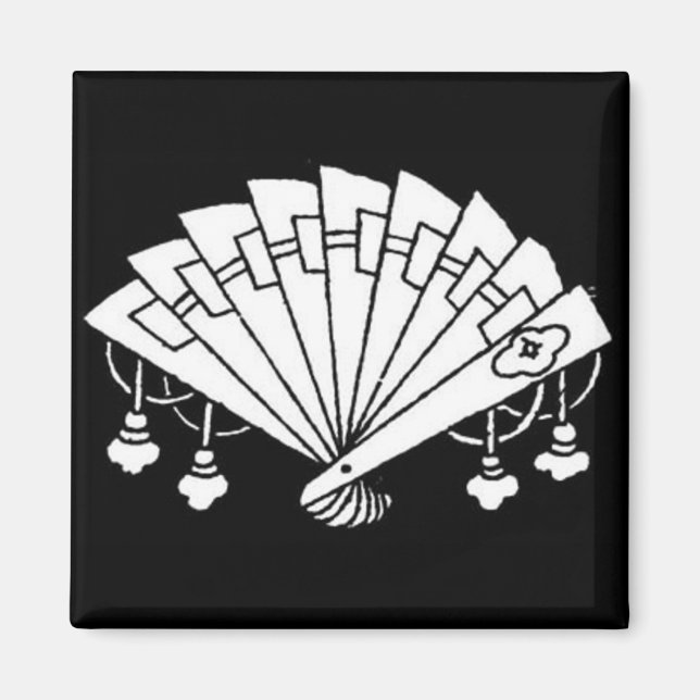 Diseño del ventilador japonés - imán (Frente)