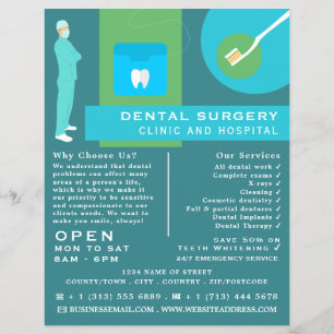 Diseño dentista moderno, odontología, publicidad d