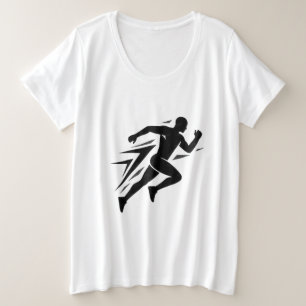 Diseño Deportivo Atlético Silueta de Corredor Rápi