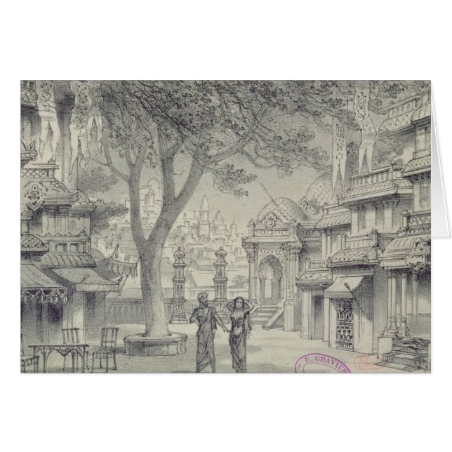 Diseño determinado para el acto II de la ópera (Anverso (Horizontal))