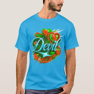 Diseño digital colorido Camiseta de valor masculin