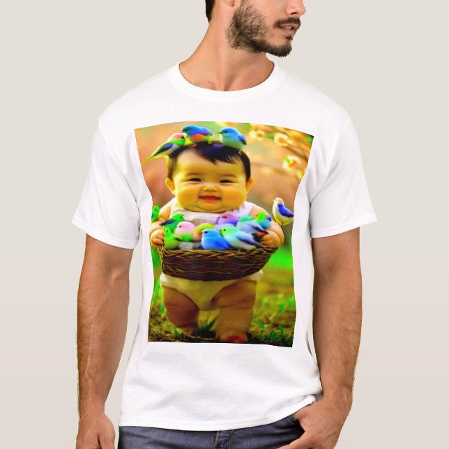 Diseño digital colorido Camiseta de valor masculin (Anverso)