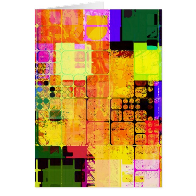 Diseño diverso geométrico multicolor (Frente)