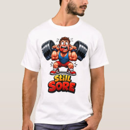 Diseño divertido de camiseta de gimnasio para cult