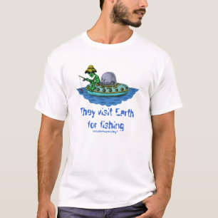 Diseño divertido de la camiseta de los pescadores