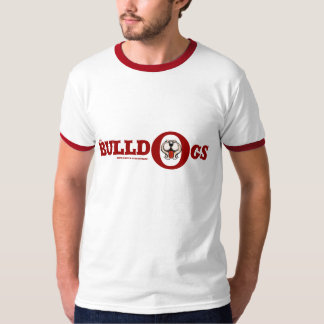 Diseño divertido de la camiseta del bulldog