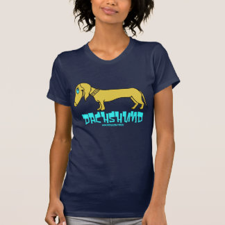 Diseño divertido de la camiseta del Dachshund