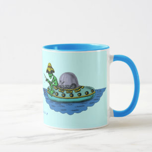 Diseño divertido de la taza de los pescadores