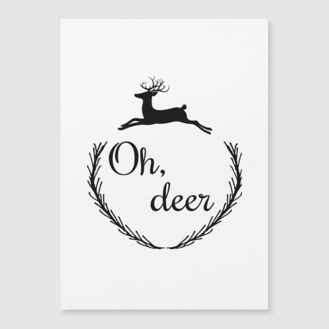 Diseño divertido de Oh Deer  (Anverso)