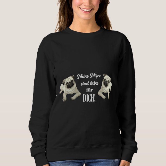 Diseño divertido de pug Mis pugs son camisetas clá (Anverso)
