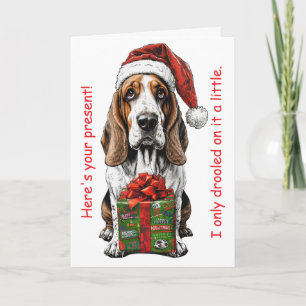 Diseño divertido de regalo de Navidad para Basset 