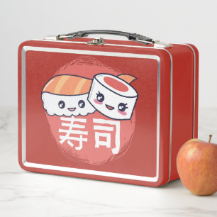 Diseño divertido de sushi de dibujos animados