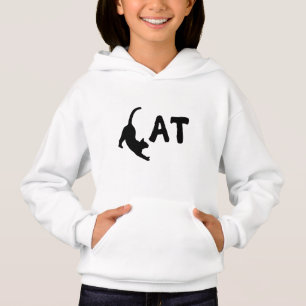 Diseño divertido de tipografía gata