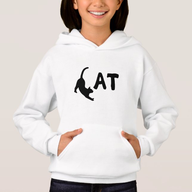 Diseño divertido de tipografía gata (Anverso)