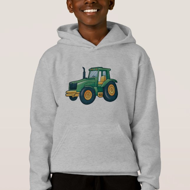 Diseño divertido de tractor de dibujos animados (Anverso)
