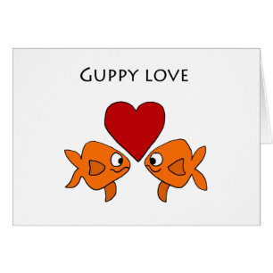 Diseño divertido del amor del Guppy