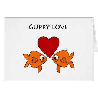 Diseño divertido del amor del Guppy