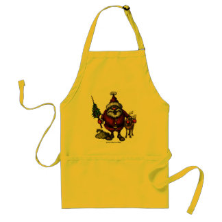 Diseño divertido del delantal de Santa