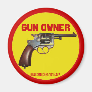 Diseño divertido del imán del dueño de arma