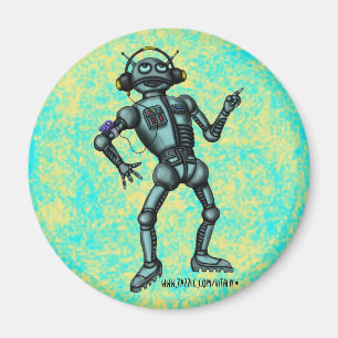 Diseño divertido del imán del robot de la músic