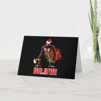 Diseño divertido del navidad de Sasquatch Papá