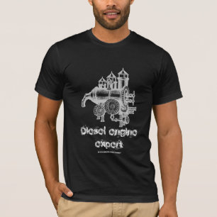 Diseño divertido fresco de la camiseta del motor