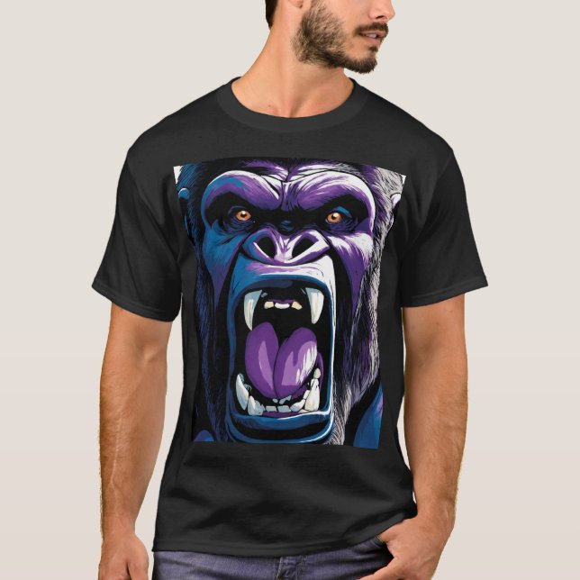 diseño divertido y aventurero de camisetas "Mono s (Anverso)
