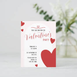 Diseño editable de la invitación de San Valentín