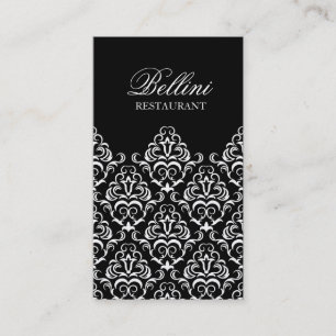 Diseño elegante adornado de la tarjeta de visita