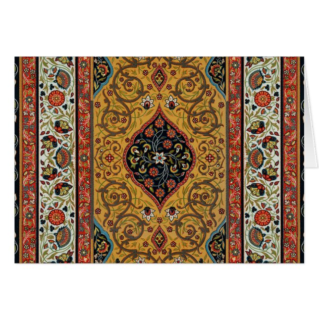 Diseño elegante de alfombra persa antigua (Anverso (Horizontal))