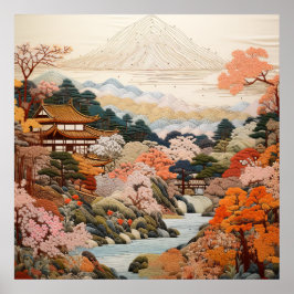 Diseño elegante de arte taapiz japonés tradicional