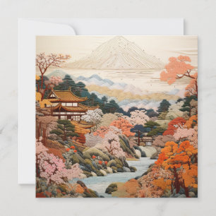 Diseño elegante de arte taapiz japonés tradicional