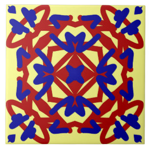 Diseño elegante de azulejos clásicos multicolor