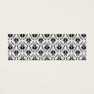 Diseño elegante de Damasco, blanco y negro.