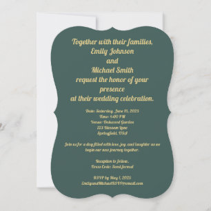 Diseño elegante de invitaciones a la cría