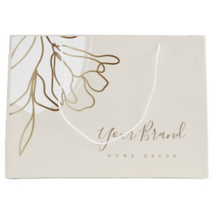 Diseño elegante de la bolsa de papel grande person