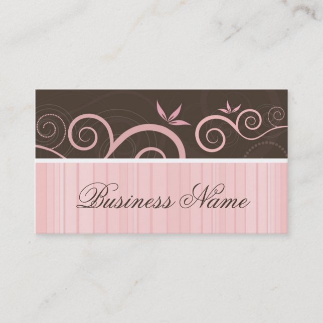 Diseño elegante de la tarjeta de visita (Anverso)