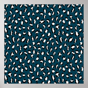 Diseño elegante de piel jaguar sin costura, arte a