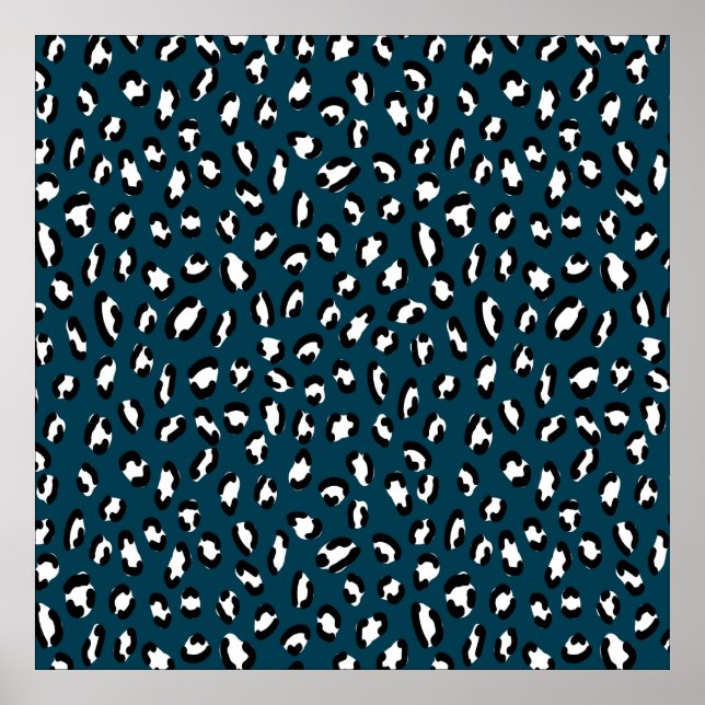 Diseño elegante de piel jaguar sin costura, arte a (Frente)