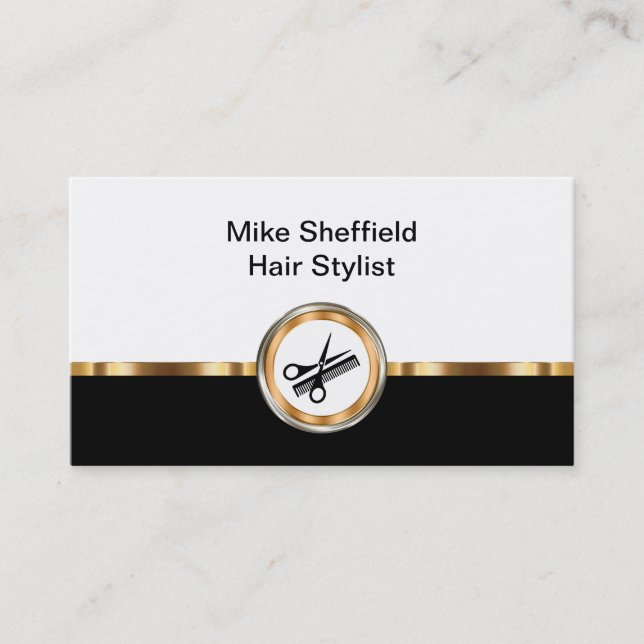 Diseño elegante de tarjeta de presentación con est (Anverso)