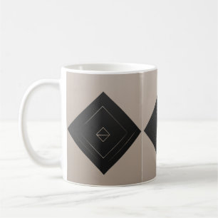 Diseño elegante de tazas de patrones geométricos m