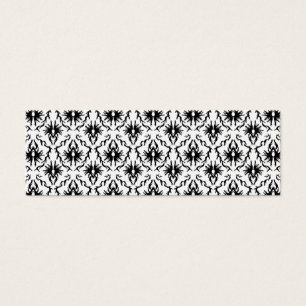 Diseño elegante del damasco, blanco y negro.