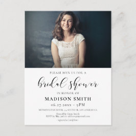 Diseño elegante Invitación a la foto de la ducha d
